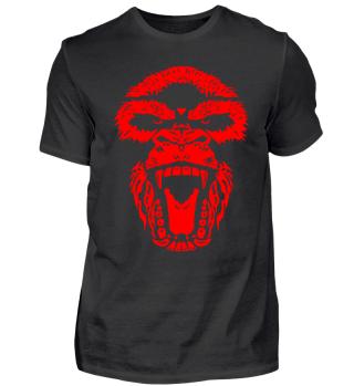 Gorilla Face Aggro red - APPD Shirt Pogo Shop
