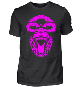 Gorilla Face Aggro magenta - APPD Shirt Pogo Shop
