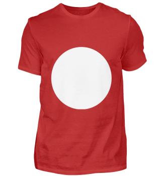 Weißes Rund auf rotem Grund - APPD Shirt Pogo Shop